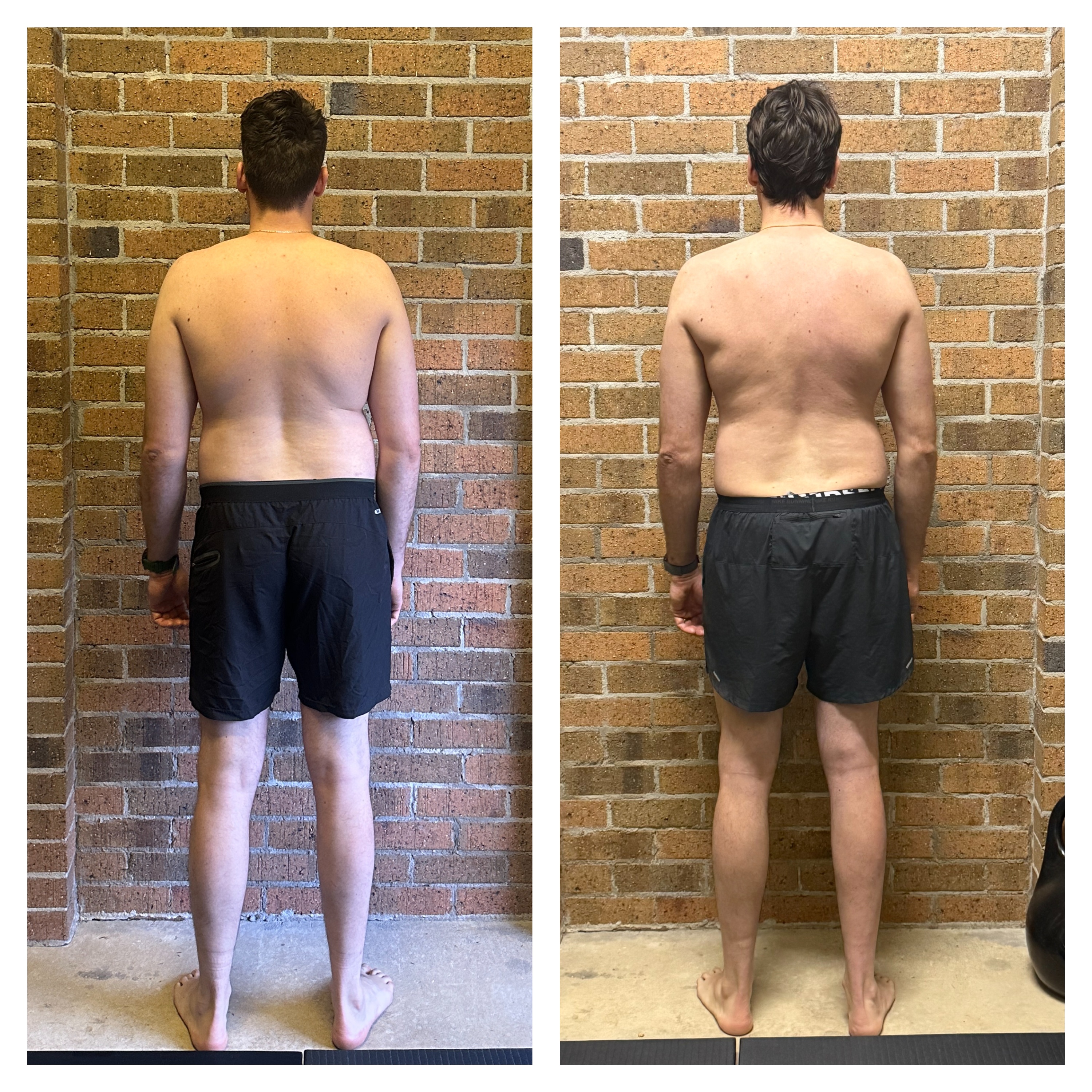 Taras posture before and after Functional Patterns training